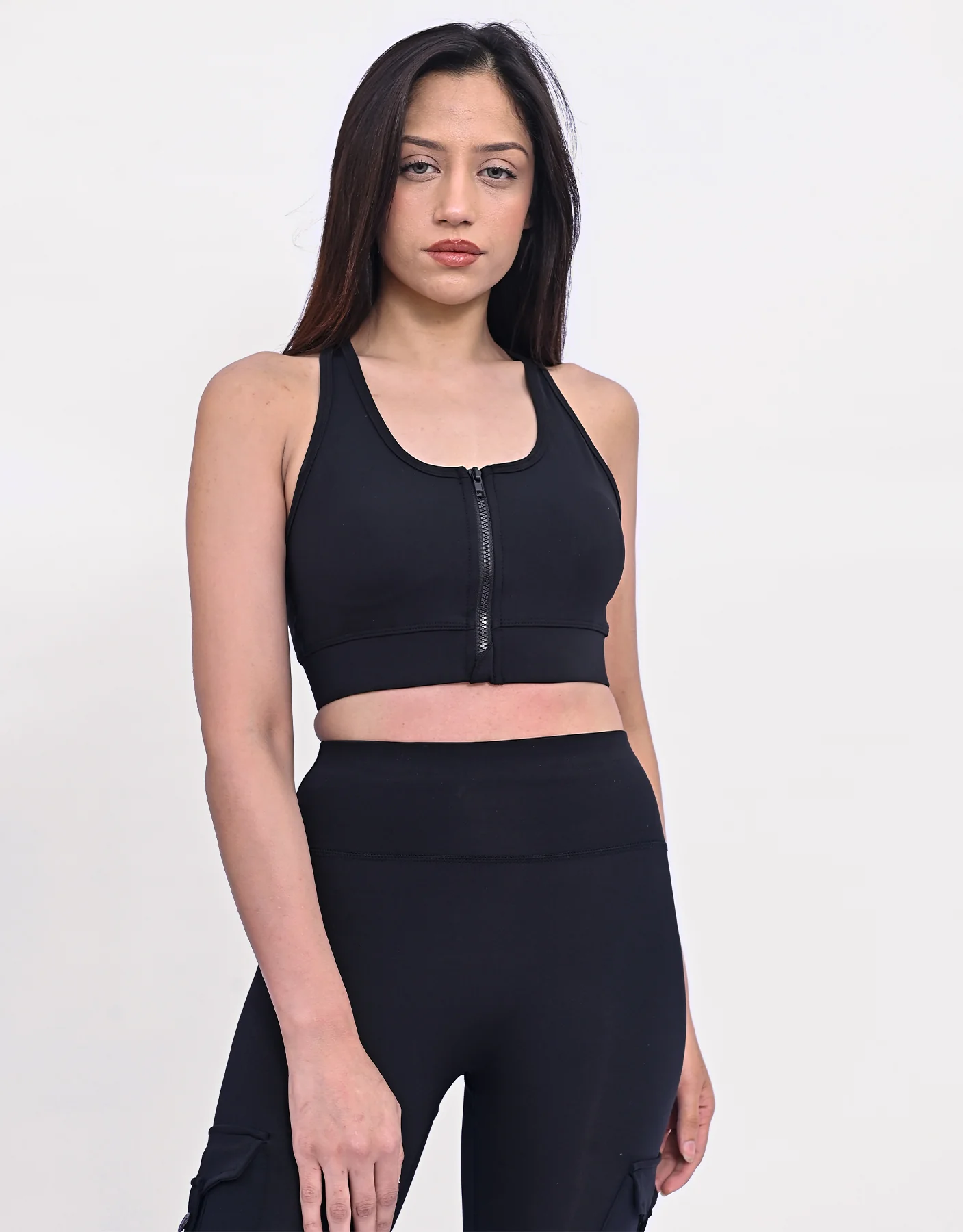 Front Zip Sports Bra